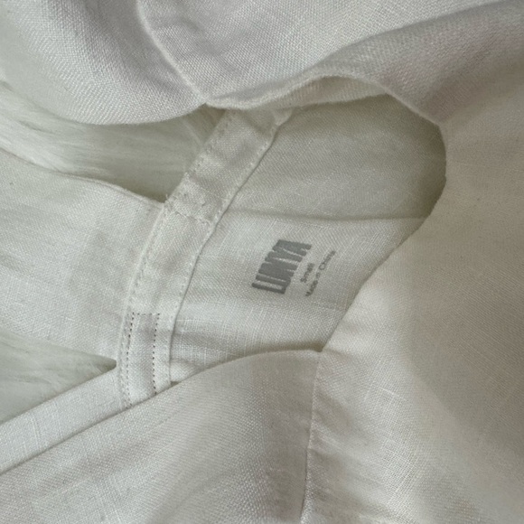 Lunya 100% Linen Woven Dress White Small - Picture 4 of 5